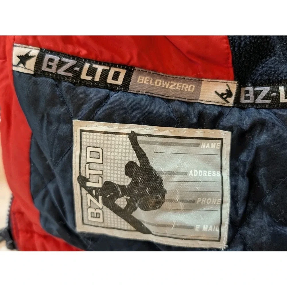 BelowZero‎ Extreme Riders Snow Jacket Kids Size 4T/L Red Navy Blue Puffer